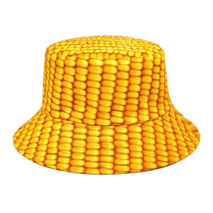 Wholesale Corn Pattern Reversible Bucket Hat Trendy Sun Protection Hat for Everyday Use and Gift