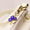 Wholesale Trendy Four Leaf Clover Rhinestone Keychain Pendant Zinc Alloy Bag Charm