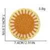 Wholesale Rainbow Sun Flower Embroidery Patches for Decoration and Repair - Craft Supply Gift