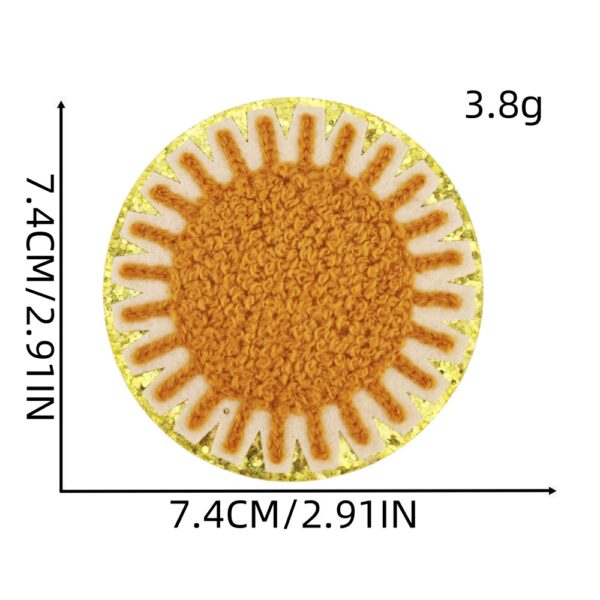 Wholesale Rainbow Sun Flower Embroidery Patches for Decoration and Repair - Craft Supply Gift