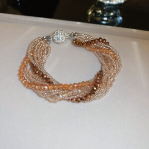 43# bracelet-brown rice beads