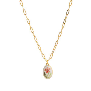 14 a small flower necklace