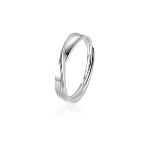 Mobius ring (men's ring plain ring) / Platinum (opening adjustable)