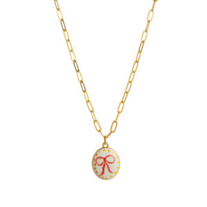 13 bow necklace