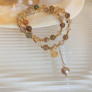 16# bracelet-golden pearl