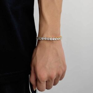 Gold (width 6mm) / Bracelet 9 inches (length 22.86cm)
