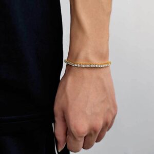 Gold (width 3mm) / Bracelet 7 inches (length 17.78cm)