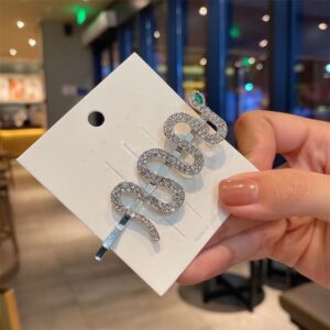 O1CN01mEqbX71vsTSv4Qu7t_2212333066228-0-cib.jpg Wholesale Fashion Full Diamond Snake Hairpin Women's Alloy Rhinestone Clip Side Clip Bangs Clip Hairpin Hair Accessories