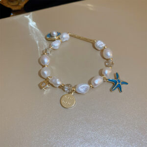 9# Bracelet-Blue Freshwater Pearl