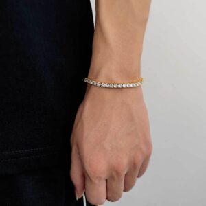 Gold (width 4mm) / Bracelet 7 inches (length 17.78cm)