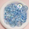 Wholesale UV Plated Acrylic Donut Beads Hand Painted High Gloss Loose Beads for DIY Phone Straps Bag Charms