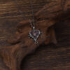 oly-00a49ca81ea7787a73a819c6aa92b34d Wholesale Gothic Dark Style Winged Heart Cross Necklace Gun Black Zinc Alloy Fashion Accessory