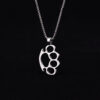 oly-00d6f94e6d06276c2342b2ed4a8353ff Wholesale Trendy Punk Hip Hop Tiger Claw Stainless Steel Pendant Necklace Unisex Streetwear Fashion Accessory