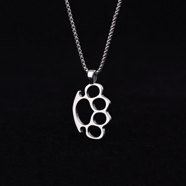 oly-00d6f94e6d06276c2342b2ed4a8353ff Wholesale Trendy Punk Hip Hop Tiger Claw Stainless Steel Pendant Necklace Unisex Streetwear Fashion Accessory