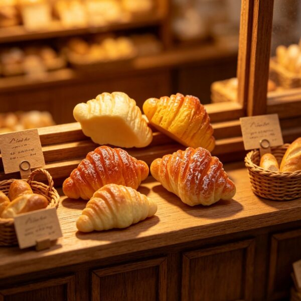 oly-0117c4e9a024d9ae47c39a1facbe3b24 Wholesale Resin Croissant Keychain Dollhouse Bakery Decor DIY Charm Trendy Fashion Accessory Gift