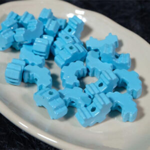 18-inner core-Blue / Heart frame 30 * 26mm, inner core 20 * 14mm (sold by piece)