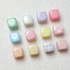 oly-0171cae600f0832bf9a49892d4c96919 Wholesale Fresh Cream Plaid Polka Dot Square Acrylic Beads DIY Jewelry Accessory Stylish Craft Supply for Bracelet Necklace Boutique Gift