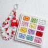 oly-01bdfe008b7a59f8c1d0b92f22eaeea6 Wholesale Alloy Snowflake Loose Beads DIY Craft Spacer Beads Colorful Paint Finish Jewelry Making Supplies Fashion Accessory Phone Charm