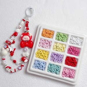 oly-01bdfe008b7a59f8c1d0b92f22eaeea6 Wholesale Alloy Snowflake Loose Beads DIY Craft Spacer Beads Colorful Paint Finish Jewelry Making Supplies Fashion Accessory Phone Charm