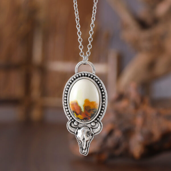 oly-01d06a974b1d7c0e34a3a489ab8a7e4b Wholesale Retro Hip Hop Punk Bull Head Pendant Necklace Zinc Alloy Ancient Silver Chic Jewelry Accessory For Boutique Resale
