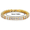 Wholesale Silver Alloy Men S Hip Hop Rhinestone Bracelet Fashion Jewelry Accessory Gift