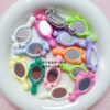 oly-01ece9c7c048b61df01ee87f553e51d3 Wholesale Acrylic Cartoon Painted Mirror Beads Double-Sided DIY Phone Chain Charms Fashion Accessory