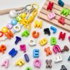 oly-021e77920a78808a81b93ec1d388b6e9 Wholesale Colorful Acrylic Alphabet Loose Beads Large Hole DIY Charms for Phone Bag Keychain Making