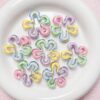 oly-02309e6a73317d135f83451614291e90 Wholesale Hand-Painted Acrylic Flower Beads DIY Phone Charm Accessory Multi Color Cute Jewelry Making Kit for Bag Keychain Gift