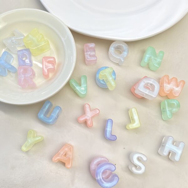 oly-02698c60cb11fa7e83ec84584f42b182 Wholesale Luminous Acrylic Letter Beads Glow in the Dark Alphabet Loose Beads DIY Jewelry and Phone Charm Craft Accessories