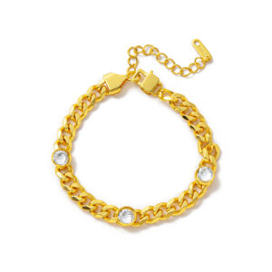 Diamond gold bracelet