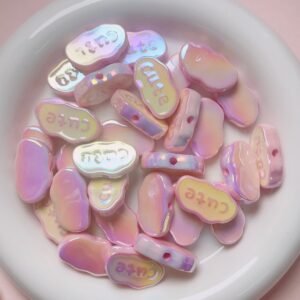 07-pink / Size is about 15 * 26mm, aperture is about 2.8mm