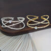 Wholesale Stylish Bridal Rhinestone Cross Open Bangle Bracelet Women S Jewelry Accessory Gift Boutique Resale