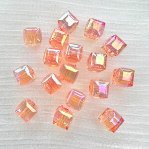 15-Transparent Orange / 8mm (sold by piece)