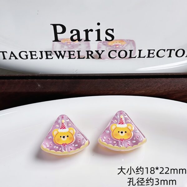 oly-037d91fa7f21930110c9c34ef63ccff7 Wholesale Acrylic Cute Cartoon Bear Rabbit Beads DIY Phone Chain Keychain Bag Pendant Car Charm Gift