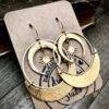 oly-0393c1ad11cb6b2ff25470dcf06de759 Wholesale Retro Alloy Hammered Sun Moon Drop Earrings For Women Trendy Jewelry Gift