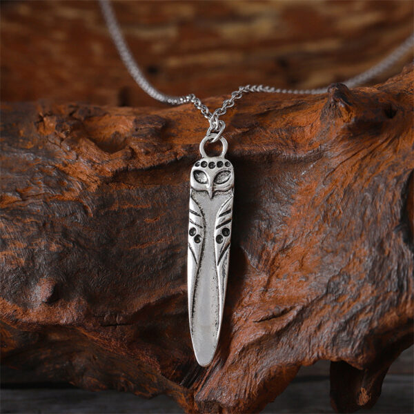 oly-03a1a4ebd0083a25d9aefae938d0361c Wholesale Vintage Moon Skull Owl Pendant Necklace Ancient Silver Zinc Alloy Collarbone Chain Trendy Fashion Accessory Gift Boutique Resale