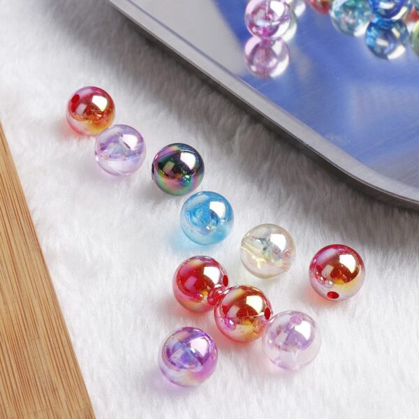 oly-03c55c1c22870fed56984378e1ed3b66 Wholesale Acrylic Colorful Transparent AB Coated Round Beads for DIY Jewelry Making, Jewelry Accessory Gift