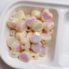 oly-03d1a68b382ab78c14ee38211c6bef7e Wholesale Blue Cream Double Color Heart Shaped Acrylic Beads for DIY Jewelry Making Craft Supply