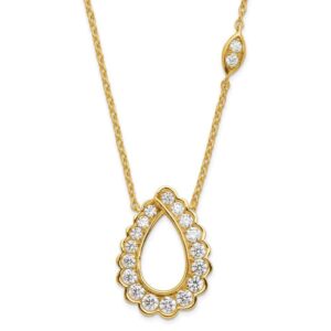 Hollow water drop necklace