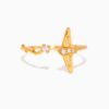 Wholesale Travel Themed Open Ring With Passport And Airplane Design Stainless Steel Electroplated Tone Fashion Jewelry Accessory For Gift