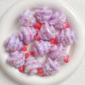 02-light purple / Size is about 27*34mm, hole diameter is about 2.5mm