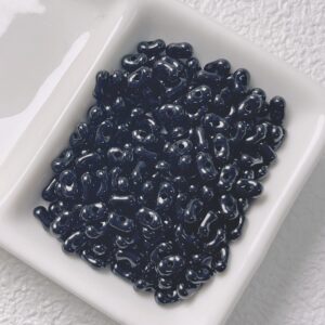 02-Black / The size is about 4*6.5mm, the aperture is about 1.2mm