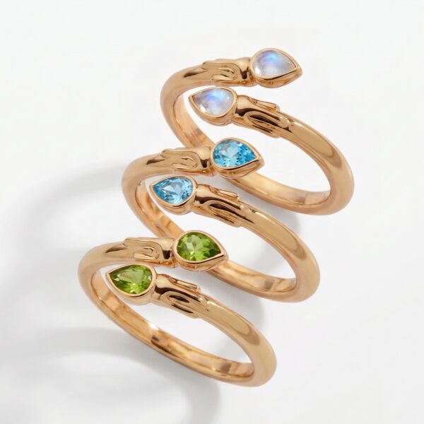 oly-04f9edde454a39b7134fec83282fd890 Wholesale Stainless Steel Electroplated Geometric Multicolor Zircon Ring Unisex Trendy Jewelry Accessory For Everyday And Gift