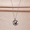 oly-04fe28fe6795262a4b4ddf93055df62c Wholesale Cute Cat Moonstone Pendant Necklace For Women Silver Tone Alloy Chain Fashion Jewelry Accessory Everyday Layering Piece
