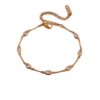 oly-05170d865ee5d9c17cbafa11128d2d37 Wholesale Chic Stainless Steel Electroplated Water Drop Zircon Snake Bone Chain Bracelet Fashion Accessory Gift