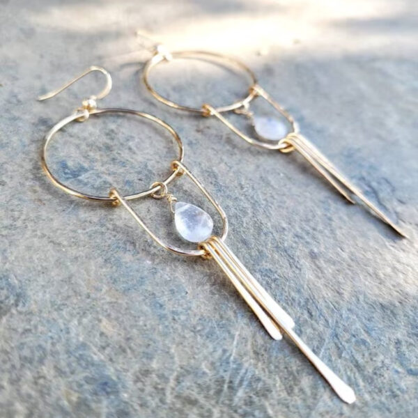 Wholesale Vintage Bohemian Drop Tassel Earrings Alloy Fashion Jewelry Accessory Chic Party Gift For Women