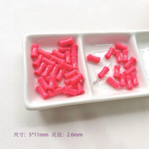 03-rose red bamboo joint / See picture for size (sold by piece)