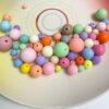 oly-05728115f9680978f8f8618bf7bcdf39 Wholesale Frosted Acrylic Round Beads Cream Macaron Mix for DIY Phone Charm Hair Clip Ring Making Jewelry Accessory