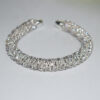 Wholesale Statement Rhinestone Bracelet Silver Plated Women S Fashion Jewelry Gift For Boutique Resale