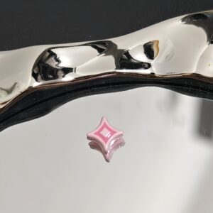 08-light pink / Size is about 10mm, hole diameter is about 2mm